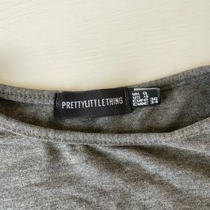 PRETTYLITTLETHING- fitted cropped long sleeve